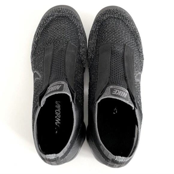 Nike Vapormax Flyknit SE Black Grey Laceless Size 8.5 - Picture 12 of 12